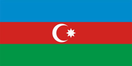 Azerbajdjans flagga