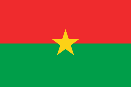 Burkina Fasos flagga