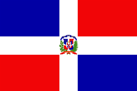 Dominikanska Republikens flagga